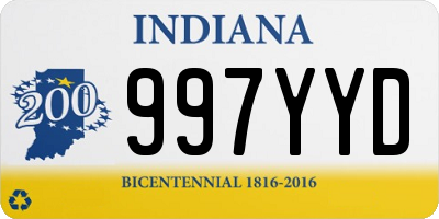 IN license plate 997YYD