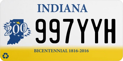 IN license plate 997YYH