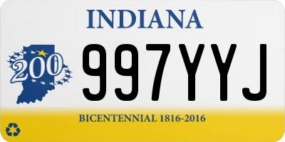 IN license plate 997YYJ