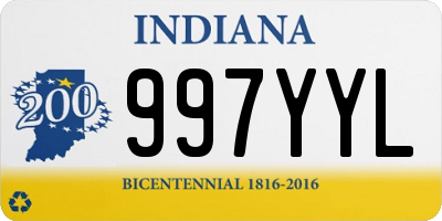 IN license plate 997YYL