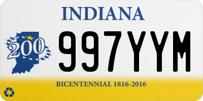 IN license plate 997YYM