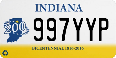 IN license plate 997YYP