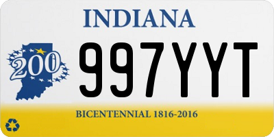 IN license plate 997YYT