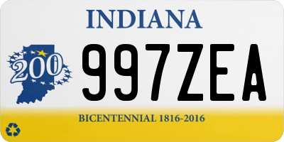 IN license plate 997ZEA