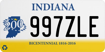 IN license plate 997ZLE