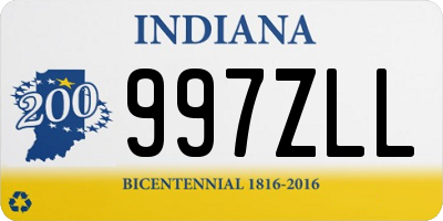 IN license plate 997ZLL