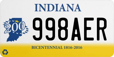 IN license plate 998AER