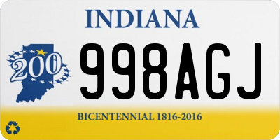 IN license plate 998AGJ