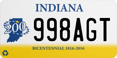 IN license plate 998AGT