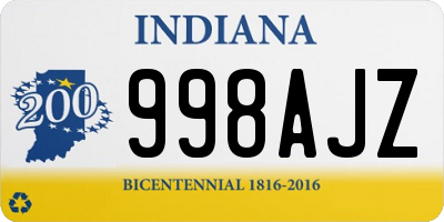 IN license plate 998AJZ