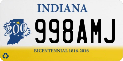 IN license plate 998AMJ