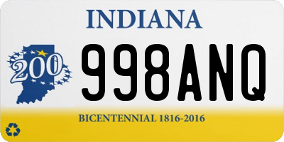 IN license plate 998ANQ