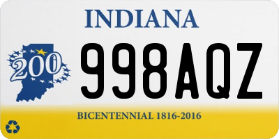 IN license plate 998AQZ