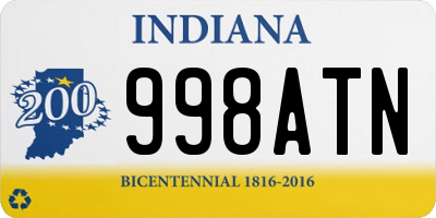 IN license plate 998ATN