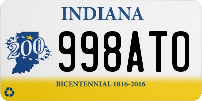 IN license plate 998ATO