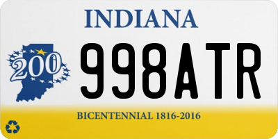 IN license plate 998ATR