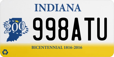 IN license plate 998ATU