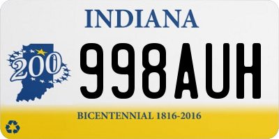IN license plate 998AUH