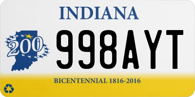 IN license plate 998AYT