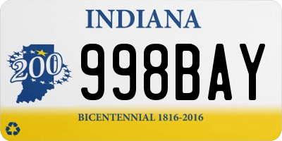 IN license plate 998BAY