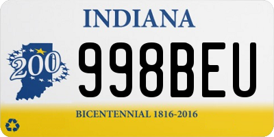 IN license plate 998BEU