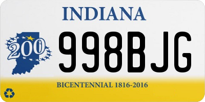 IN license plate 998BJG