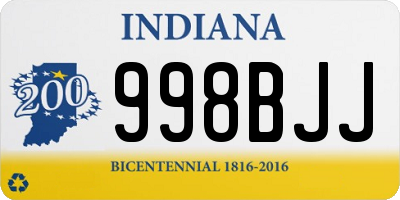 IN license plate 998BJJ