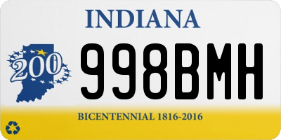 IN license plate 998BMH