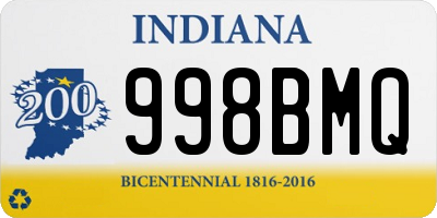 IN license plate 998BMQ