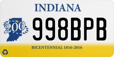 IN license plate 998BPB