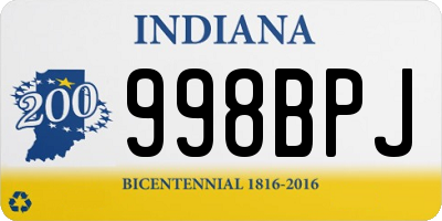 IN license plate 998BPJ