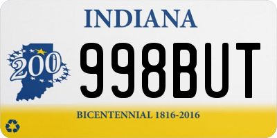 IN license plate 998BUT