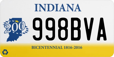 IN license plate 998BVA