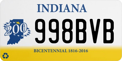 IN license plate 998BVB