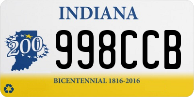 IN license plate 998CCB