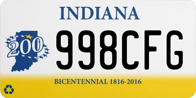 IN license plate 998CFG