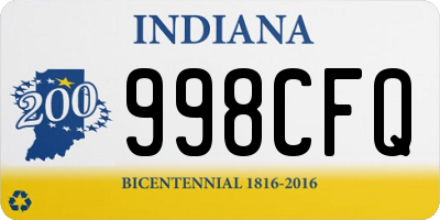 IN license plate 998CFQ
