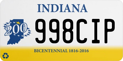 IN license plate 998CIP