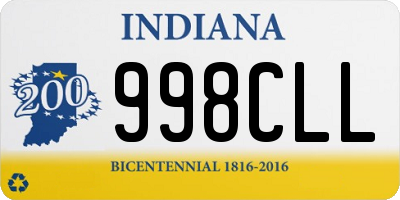 IN license plate 998CLL