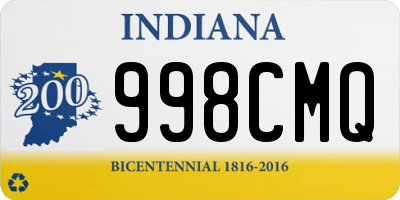 IN license plate 998CMQ