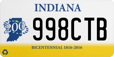 IN license plate 998CTB