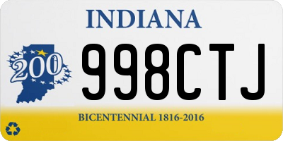 IN license plate 998CTJ