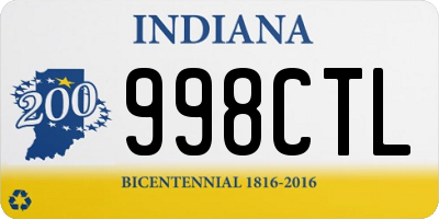 IN license plate 998CTL