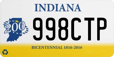 IN license plate 998CTP