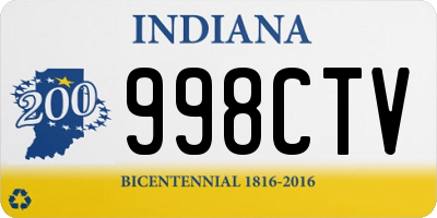 IN license plate 998CTV