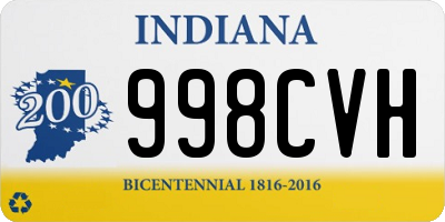 IN license plate 998CVH