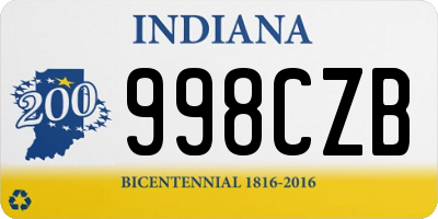 IN license plate 998CZB