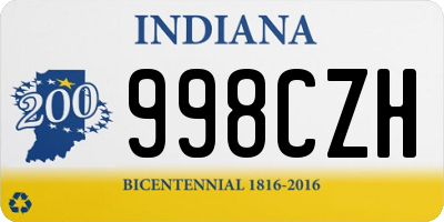 IN license plate 998CZH