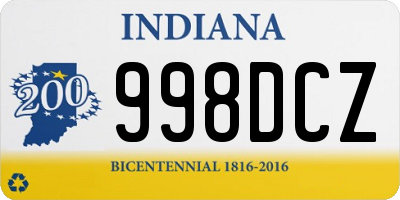 IN license plate 998DCZ