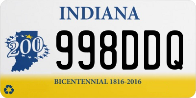 IN license plate 998DDQ